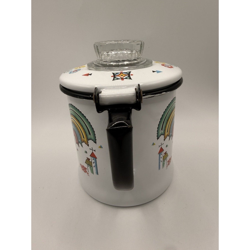 VTG BERGGREN SWEDISH ENAMEL ENAMELWARE COFFEE POT E11 - Picture 10 of 10